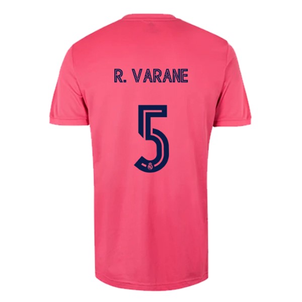 Camiseta Real Madrid 2ª NO.5 Varane 2020-2021 Rosa